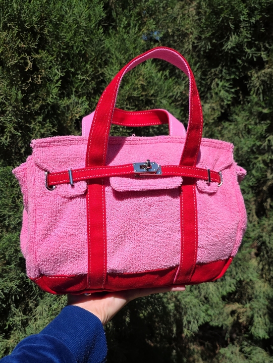 Sunwin Handbags - Small Pink and Red Boatkin Tote
